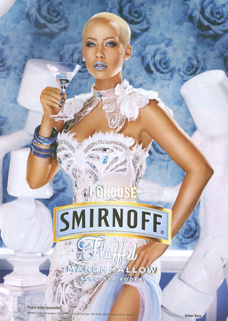 Illustration for article titled There Is Such A Thing As Marshmallow Vodka, And Amber Rose Is Its Face